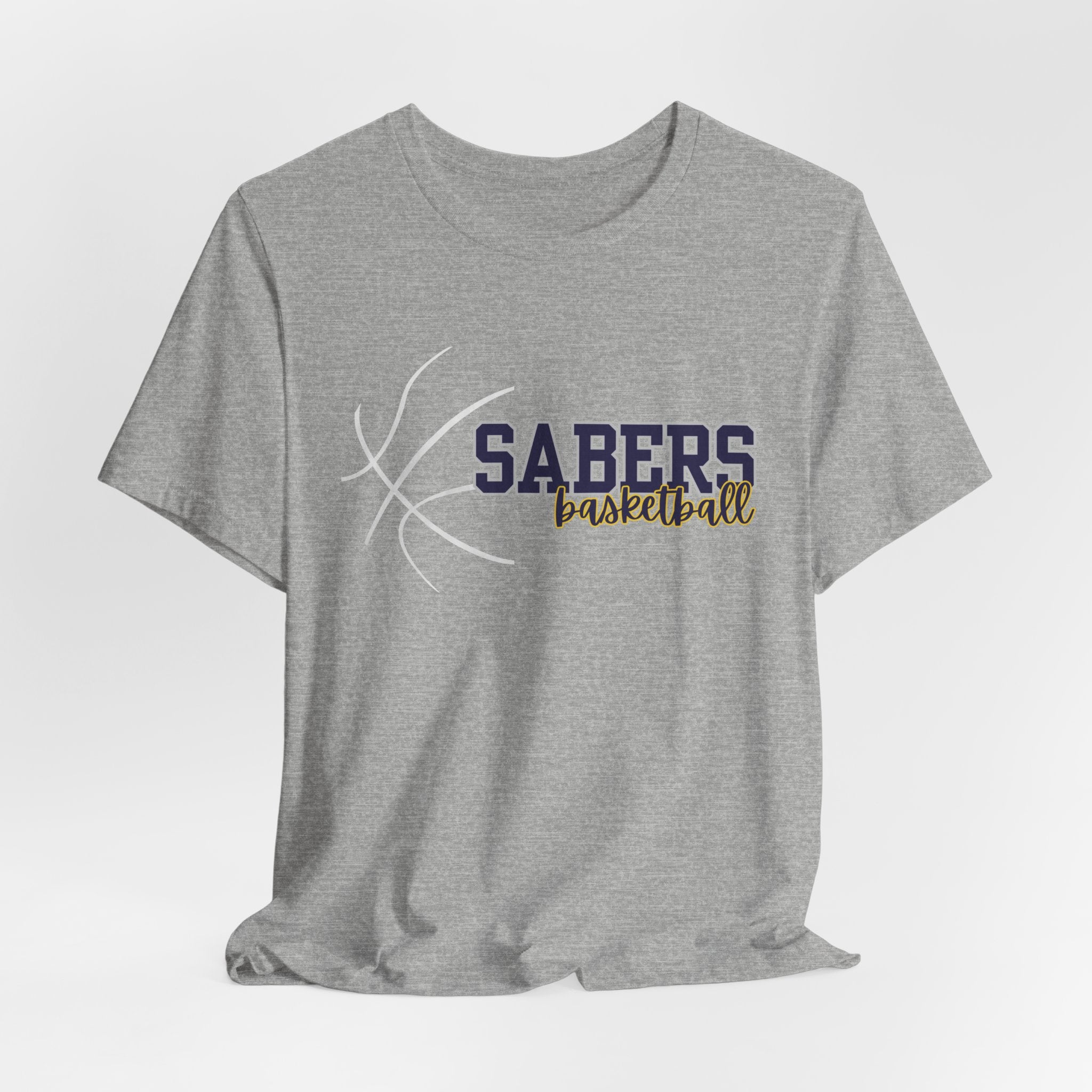 Sabers Basketball T‑Shirt — Team Logo Tee for Fans & Players