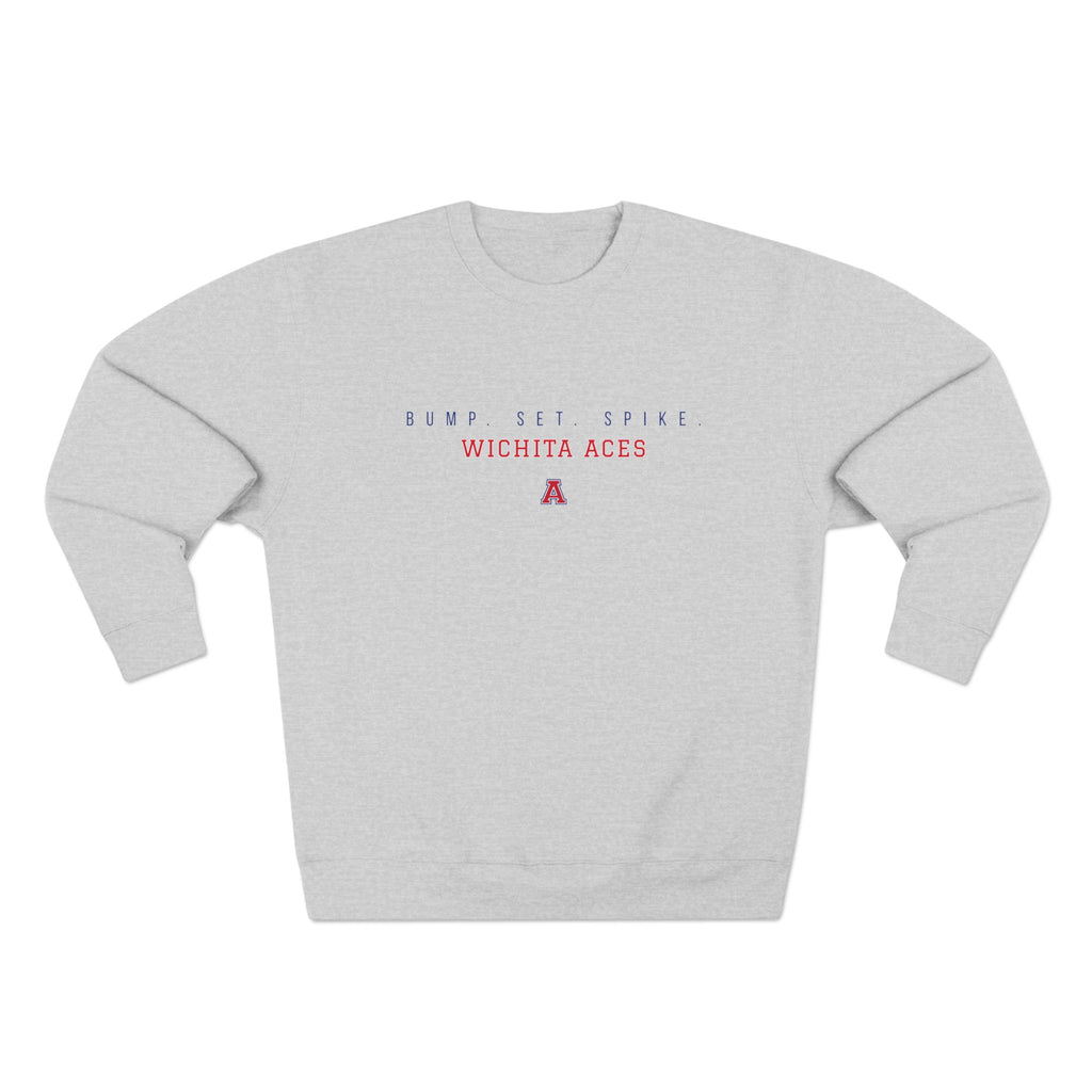 Wichita Aces BUMP SET SPIKE Crewneck | Simple