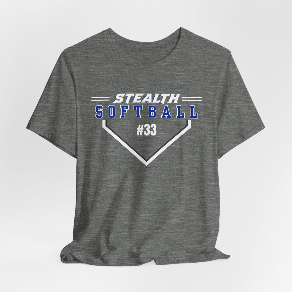 Stealth Simple Softball Tee PERSONALIZED