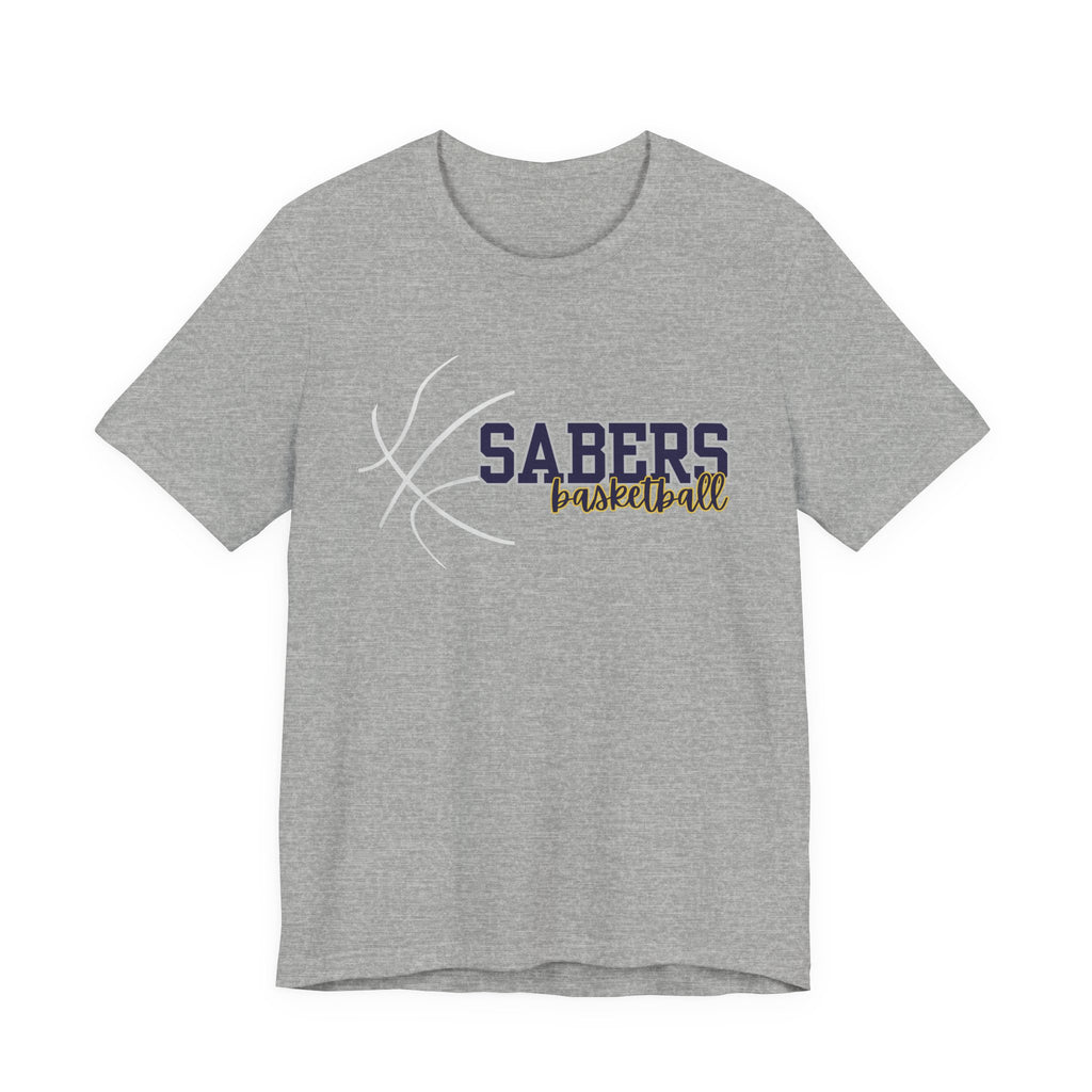 Sabers Basketball T‑Shirt — Team Logo Tee for Fans & Players