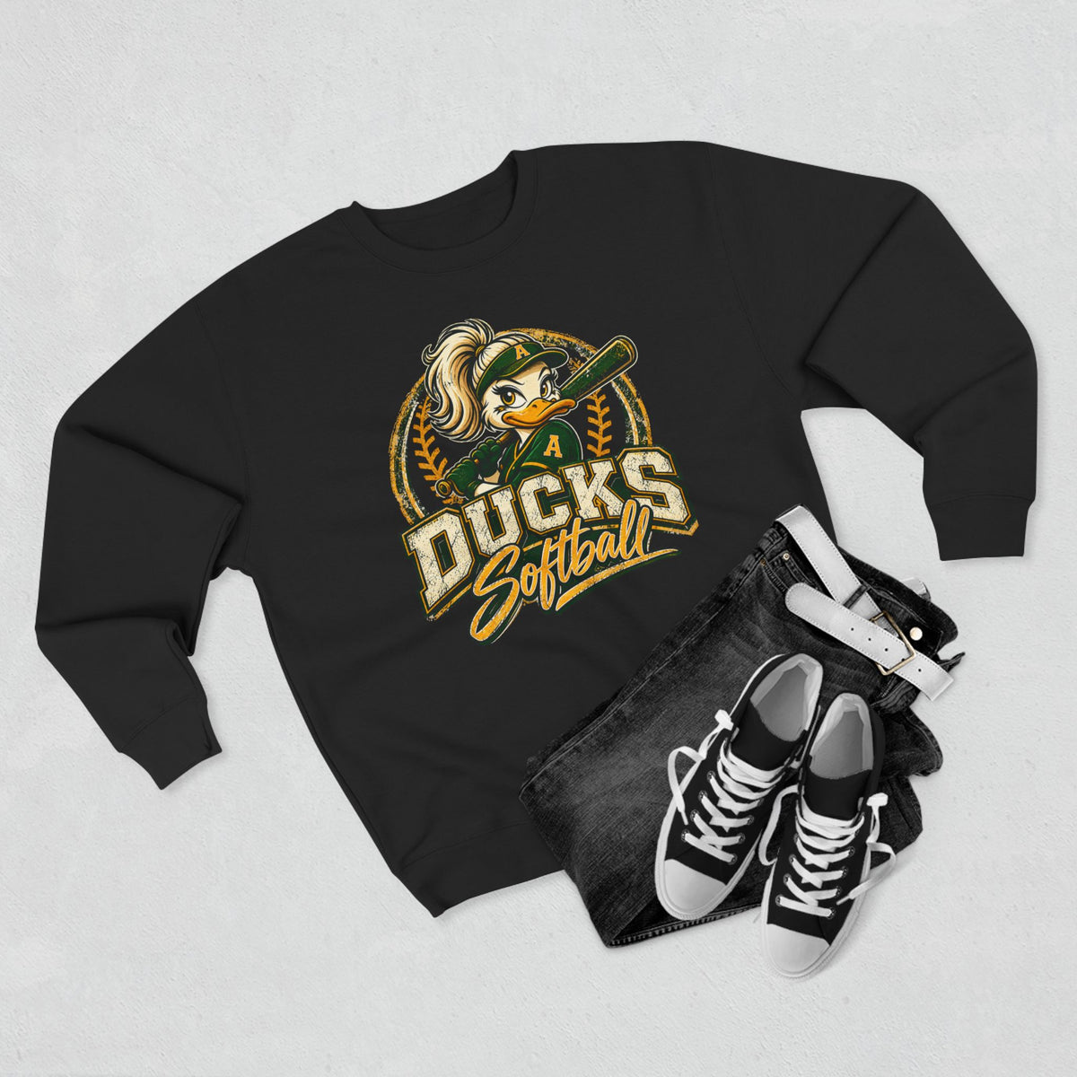 Ducks Softball Crewneck Sweatshirt