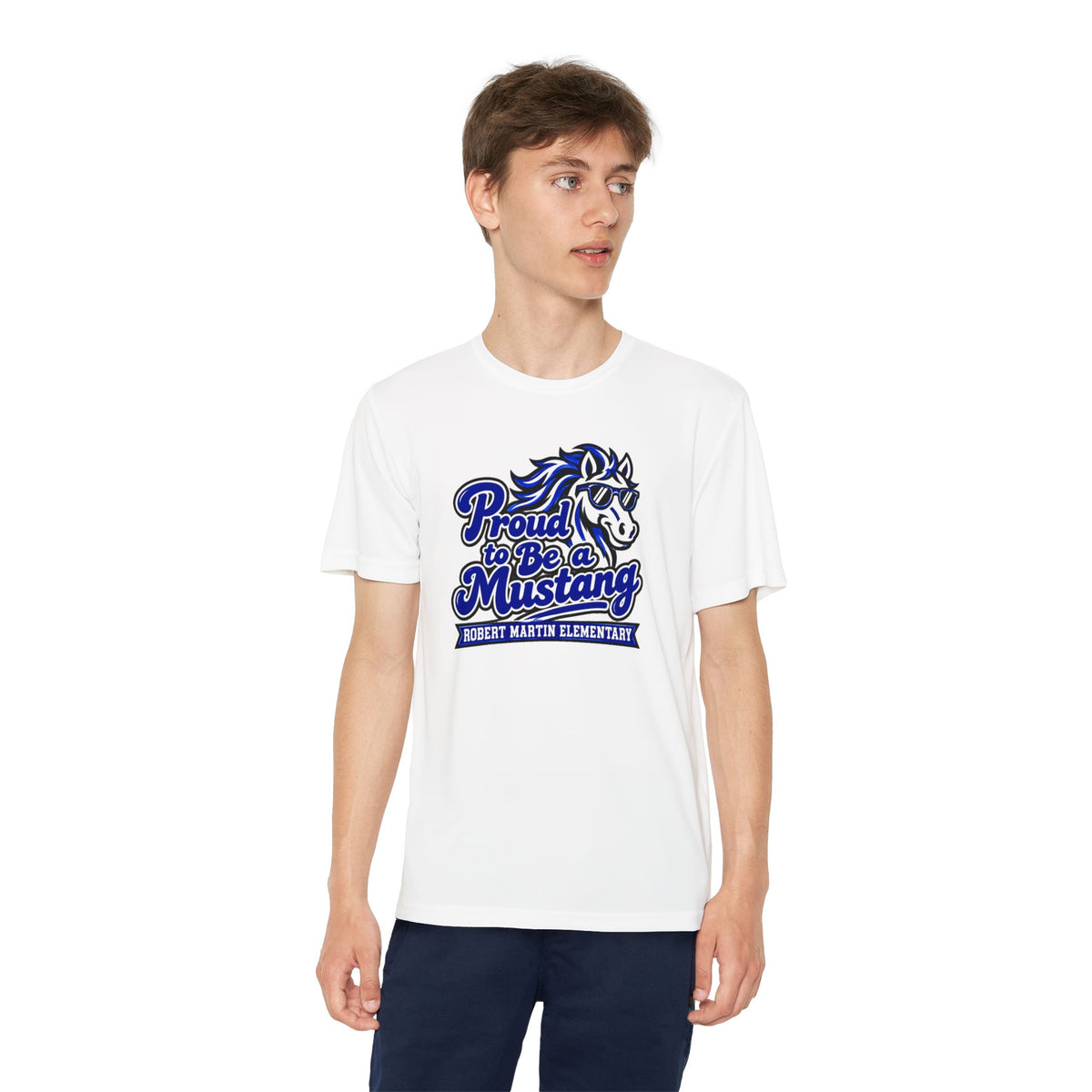 YOUTH RME Proud Mustang Moisture-Wicking Performance Tee