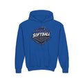 Youth Hoodie - Stealth Softball Team Pullover (Black)