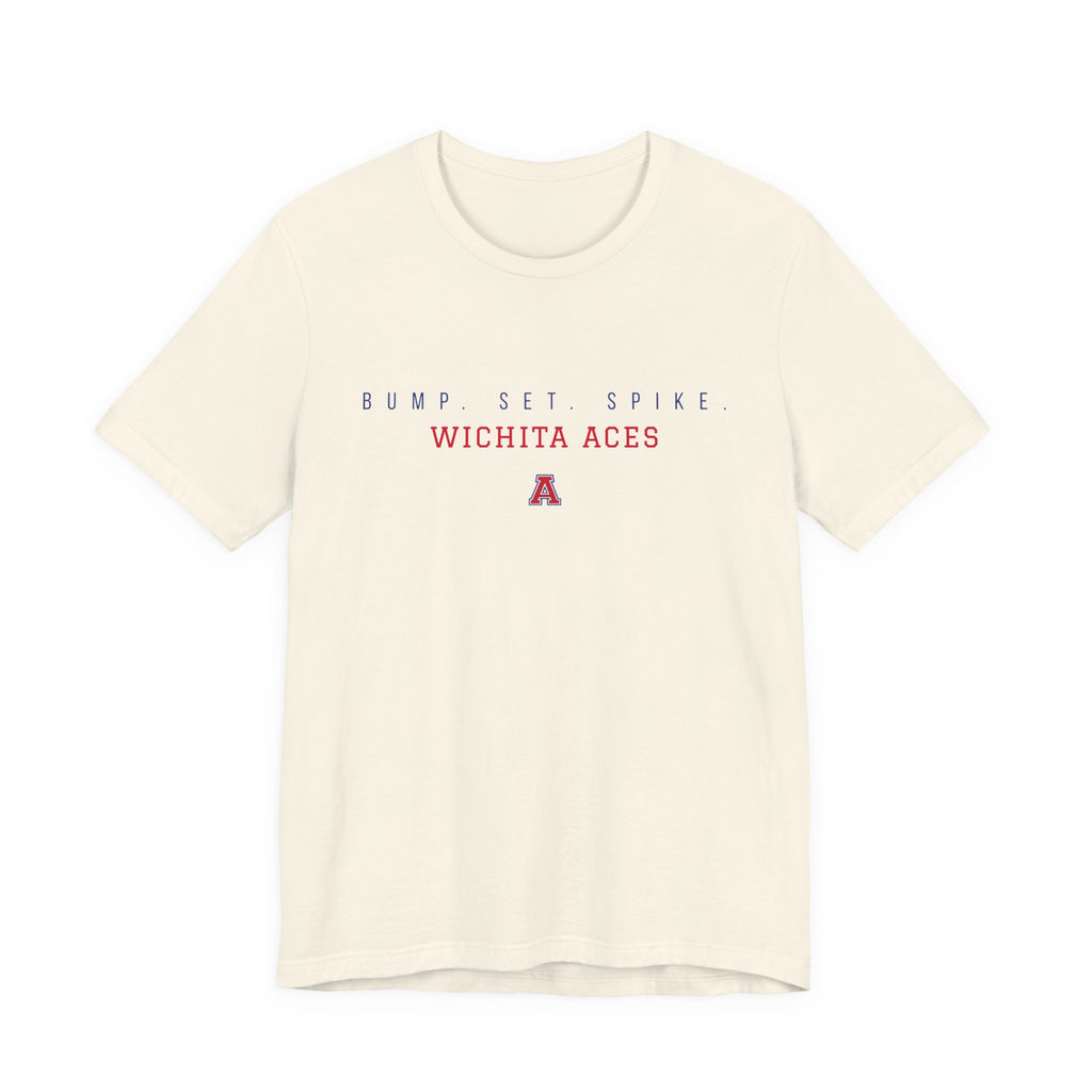 Wichita Aces BUMP SET SPIKE Soft Tee | Simple