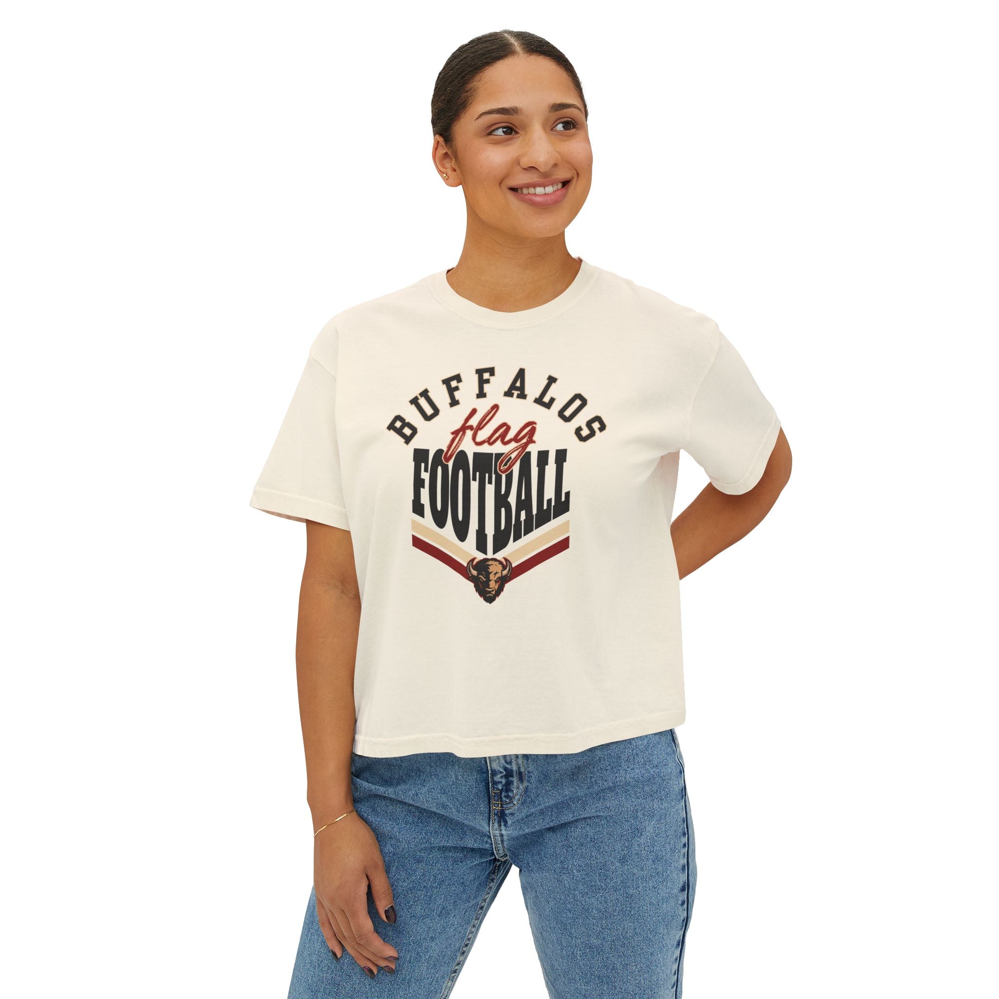 Buffalos Women's Boxy Tee (Comfort Colors)