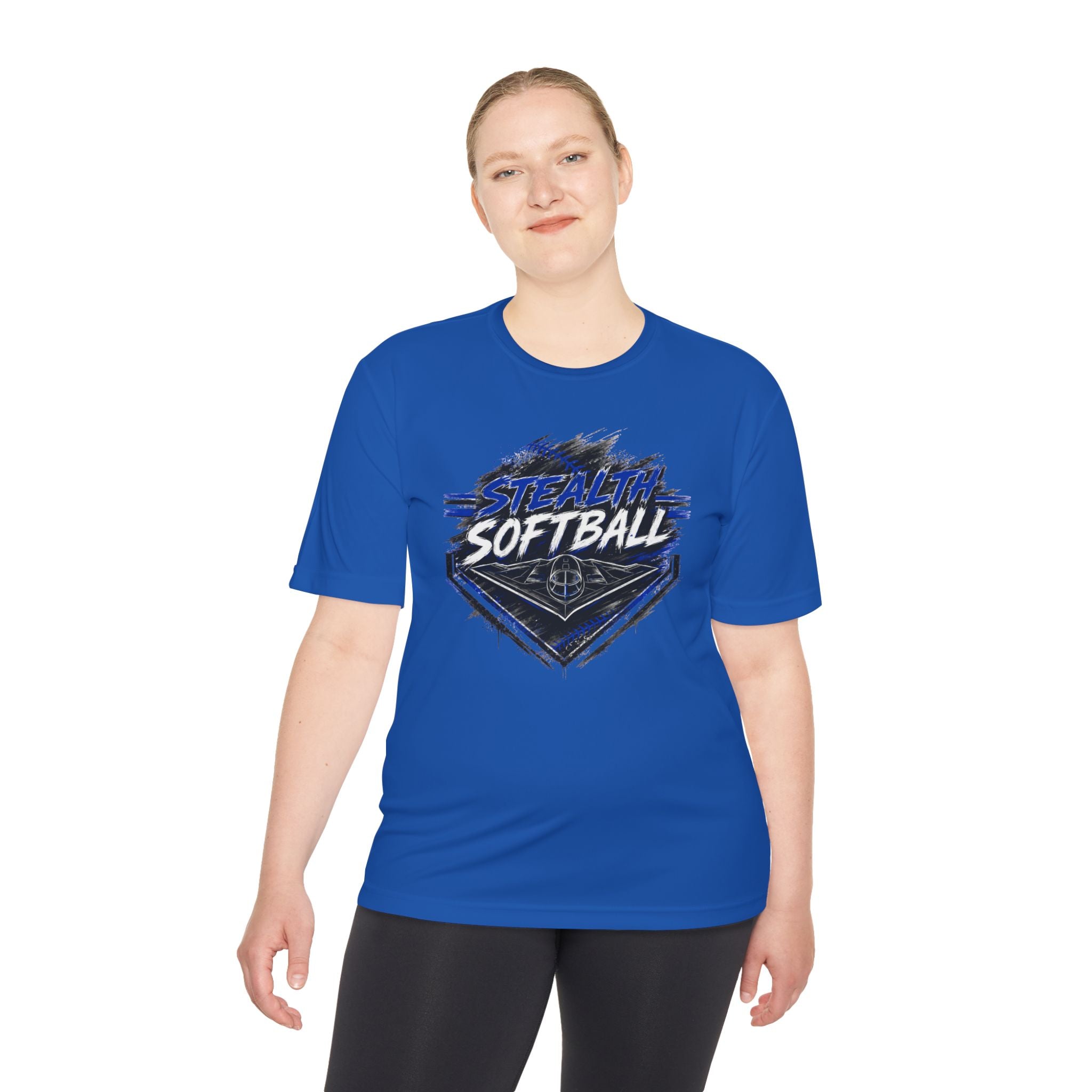 Moisture‑Wicking Stealth Softball Paint Tee
