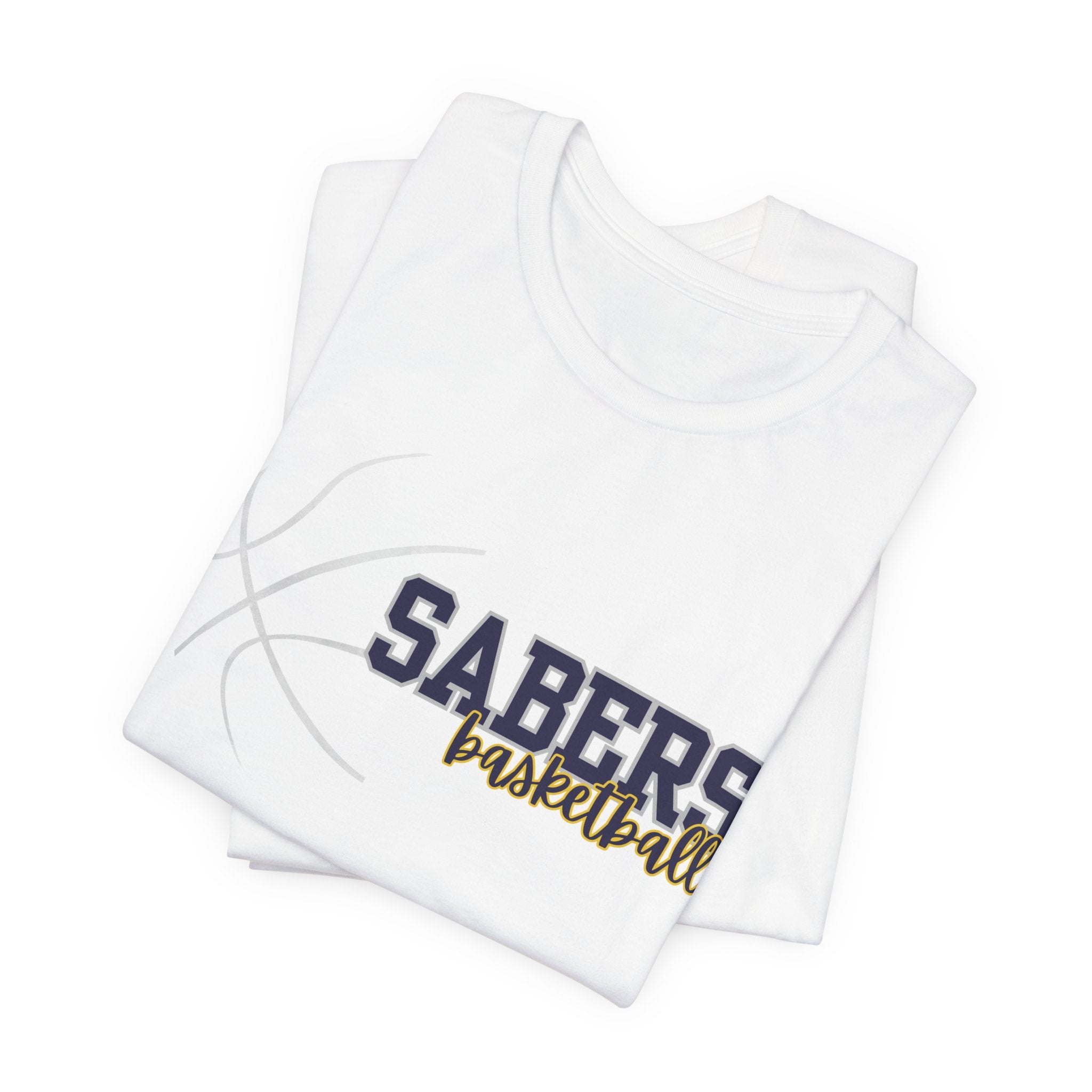 Sabers Basketball T‑Shirt — Team Logo Tee for Fans & Players