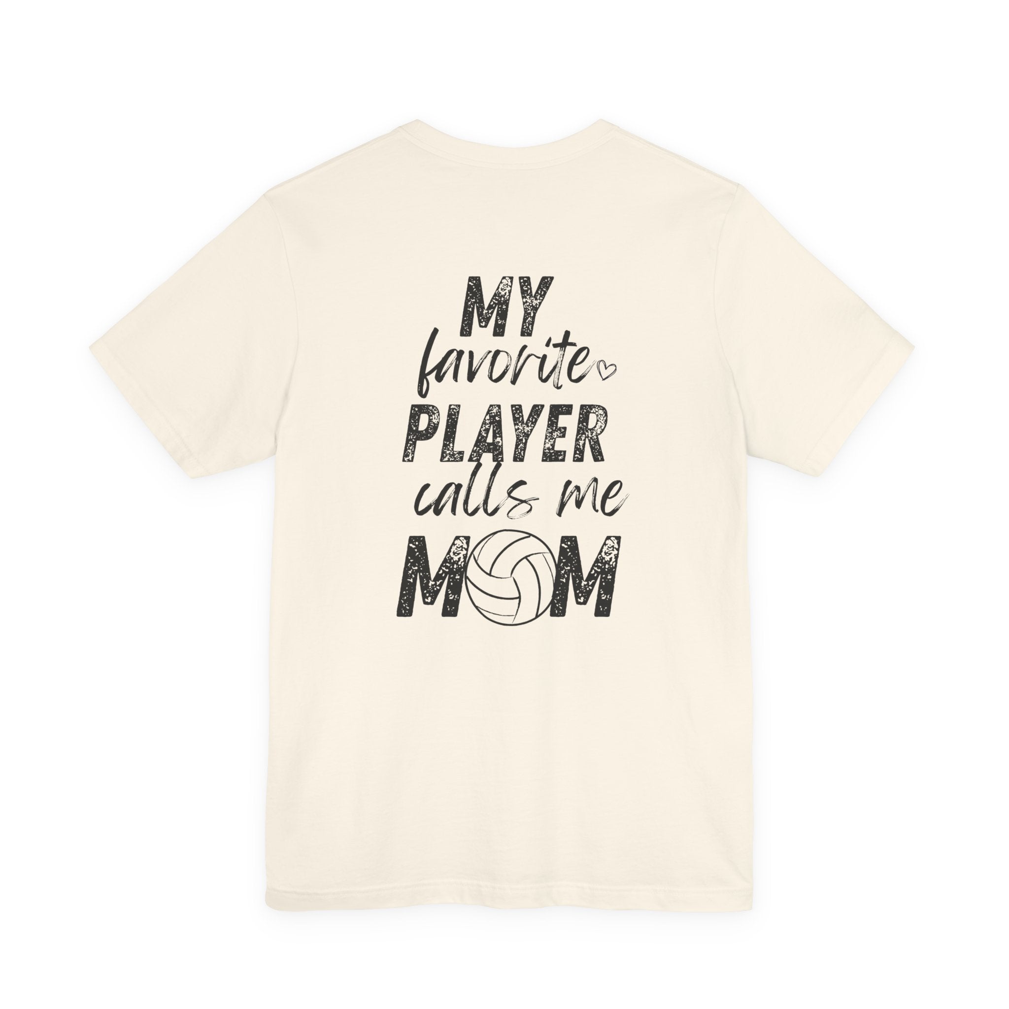 Personalized Volleyball Mom Tee (front/back)