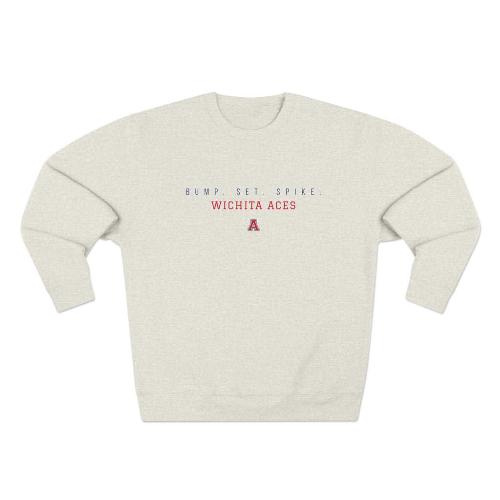 Wichita Aces BUMP SET SPIKE Crewneck | Simple