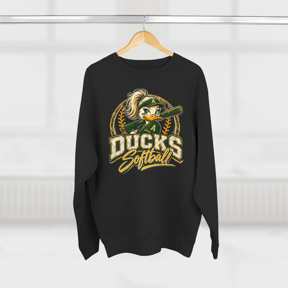 Ducks Softball Crewneck Sweatshirt