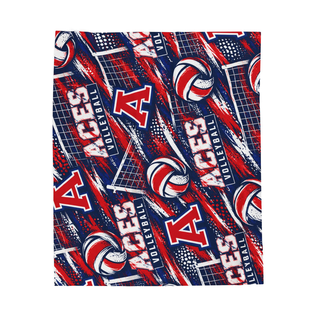 Wichita Aces Velveteen Plush Blanket