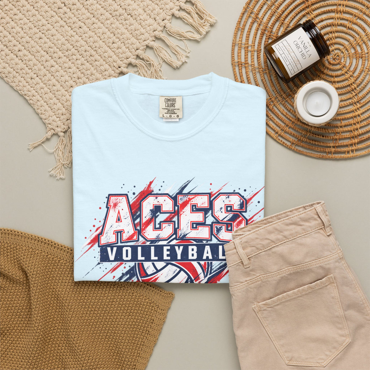 Wichita Aces Volleyball Comfort Colors | Graffiti