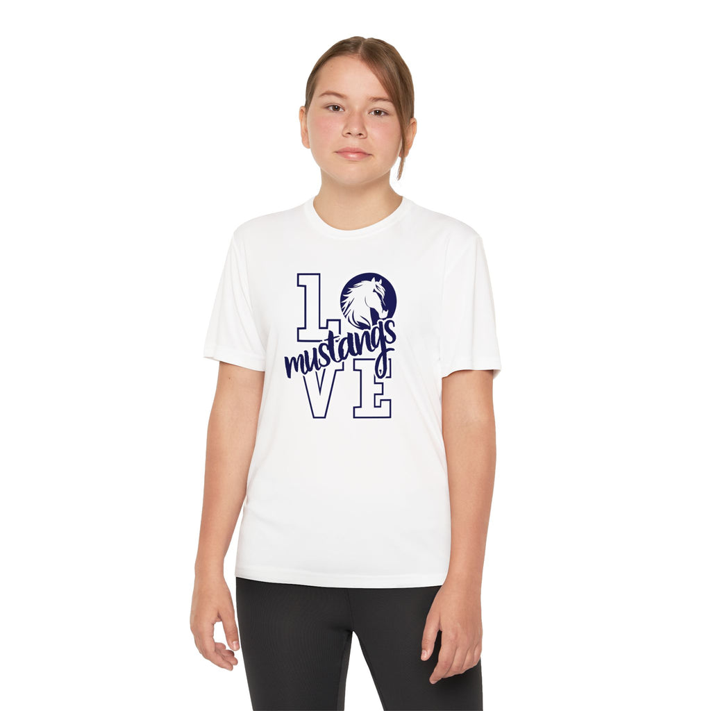 YOUTHn RME Mustangs Love Moisture-Wicking Performance Tee