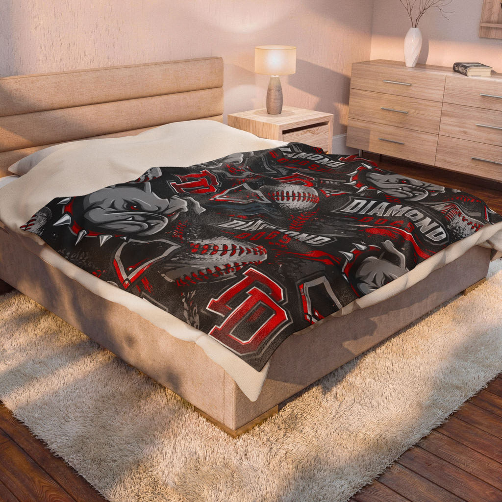 Diamond Dogs Velveteen Plush Blanket