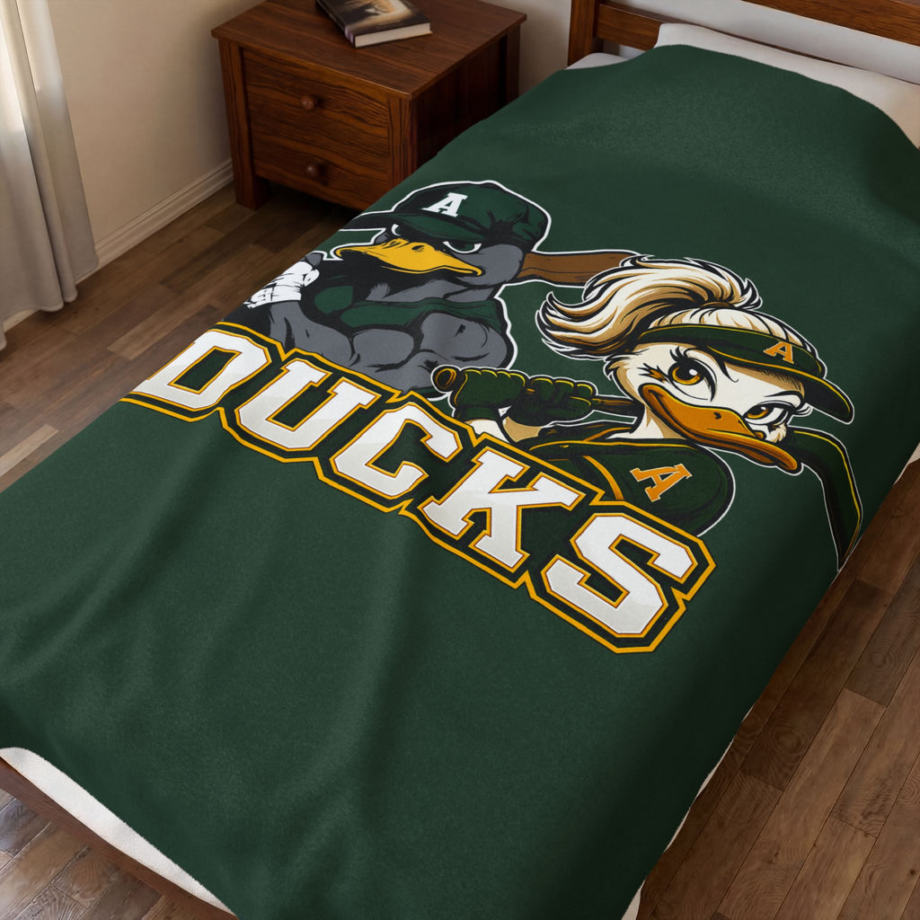Ducks Velveteen Plush Blanket