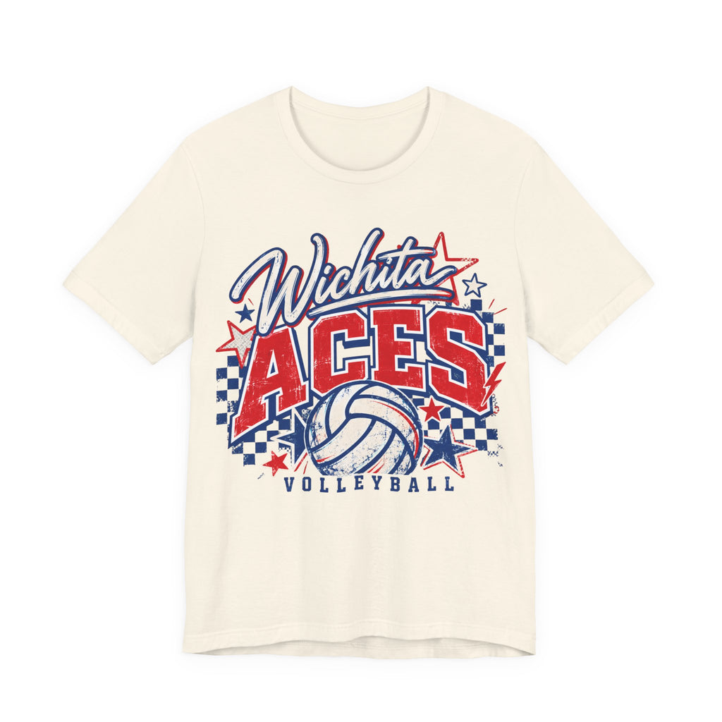 Wichita Aces Volleyball Graphic Soft Tee | Checkered