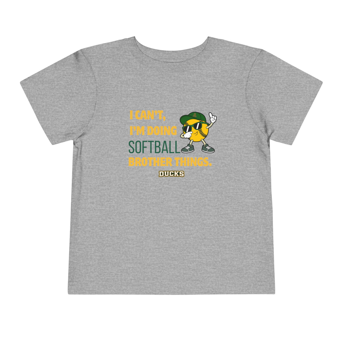 TODDLER Ducks softball Brother Tee