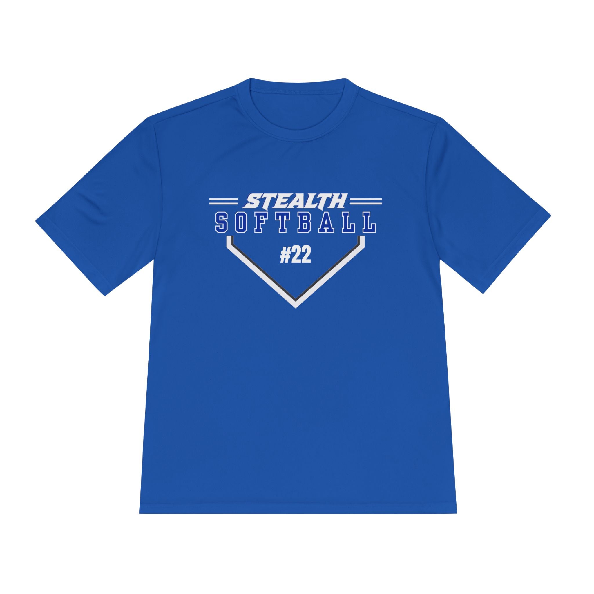 Moisture-Wicking Stealth Softball PERSONALIZED Tee