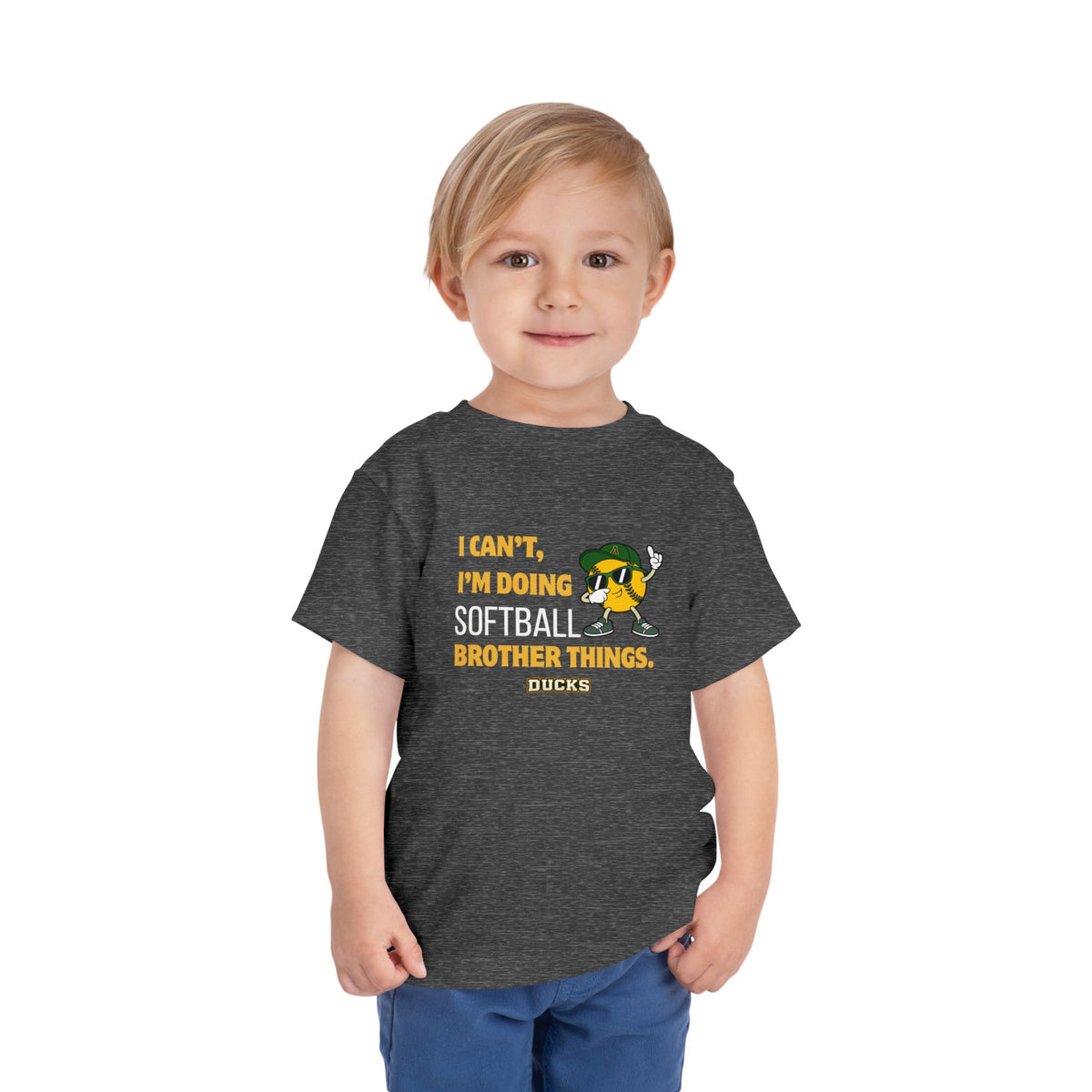 TODDLER Ducks softball Brother Tee
