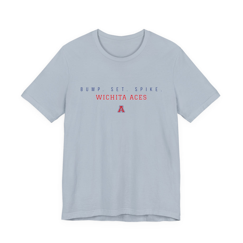 Wichita Aces BUMP SET SPIKE Soft Tee | Simple
