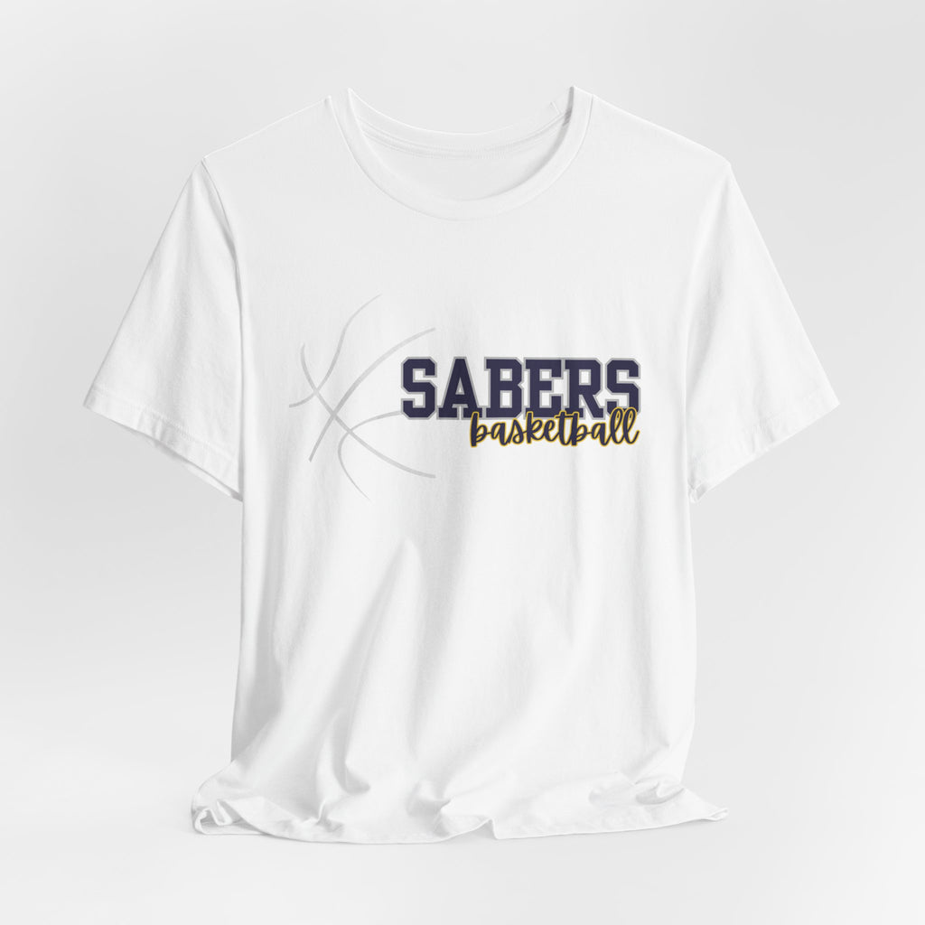 Sabers Basketball T‑Shirt — Team Logo Tee for Fans & Players