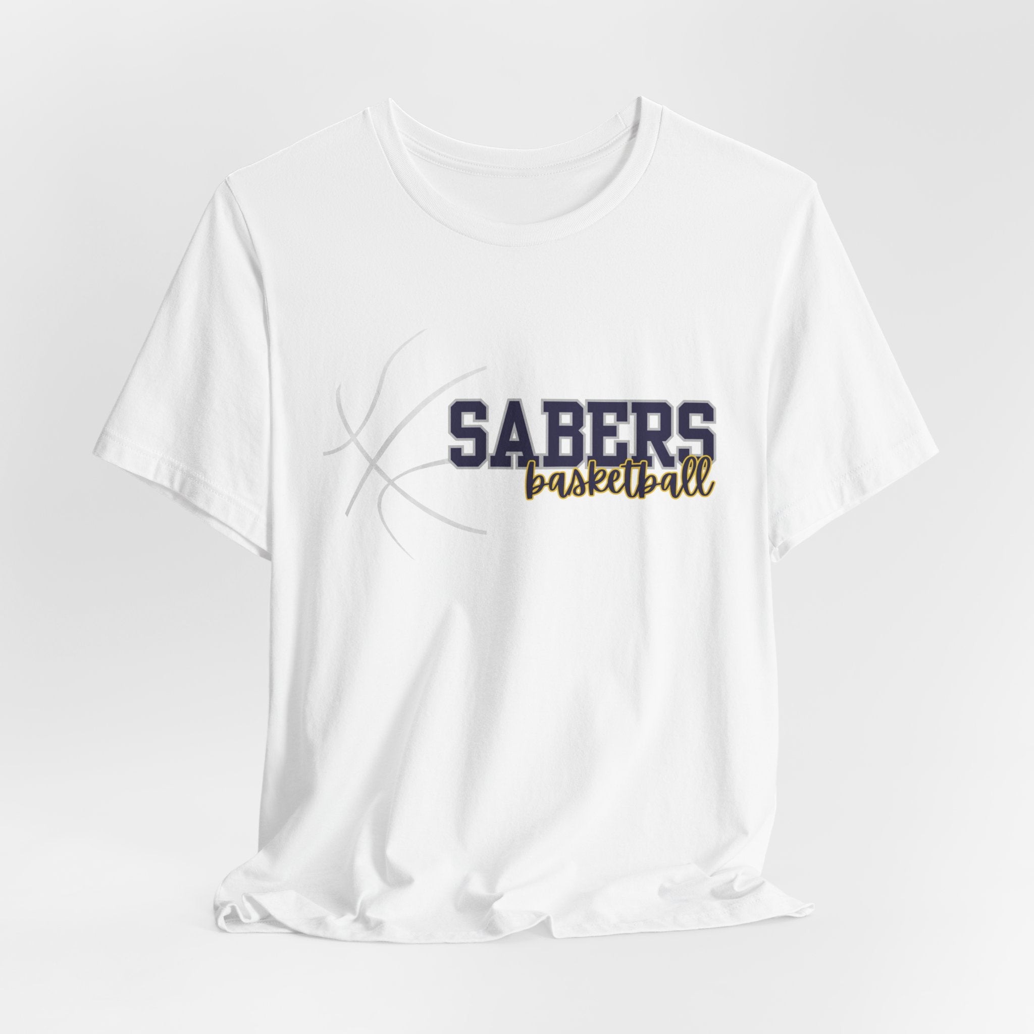Sabers Basketball T‑Shirt — Team Logo Tee for Fans & Players