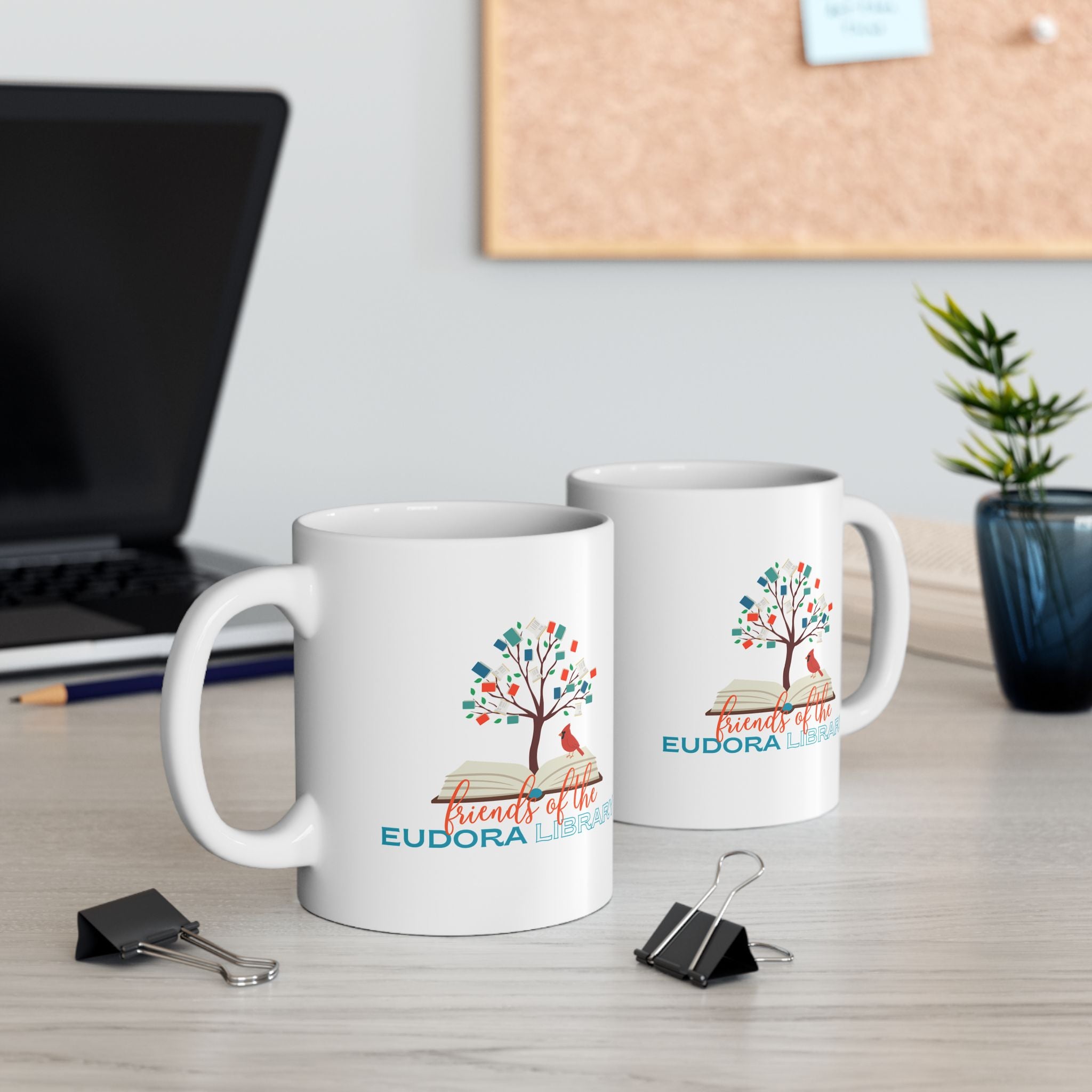 Ceramic Coffee Mug- Friends of Eudora Library