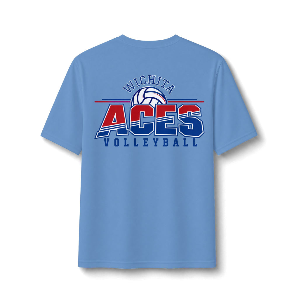 Wichita Aces Volleyball Performance Tee | FRONT/BACK