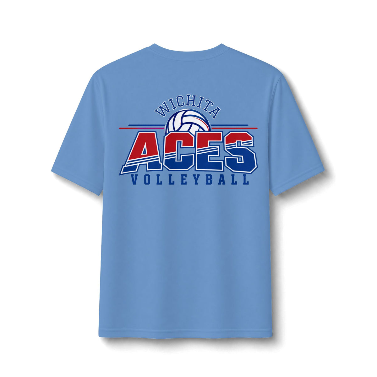 Wichita Aces Volleyball Performance Tee | FRONT/BACK