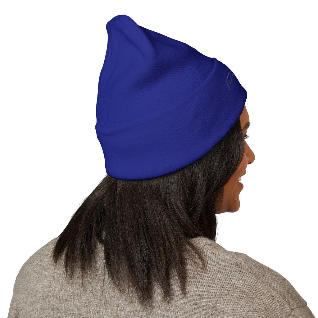 Embroidered Stealth Cuffed Beanie